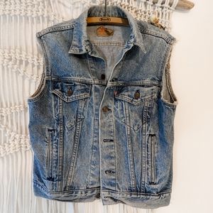 Levi's Denim Sleeveless Vest Vintage 90's